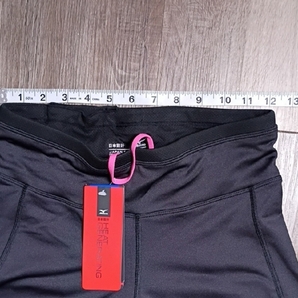 Mizuno Black Heat Generating Leggings Size L - Picture 2 of 11
